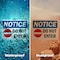 Signmission Do Not Enter OSHA Notice Sign, Plastic, 14in W x 10in L, 2PK OS-2PACK-NS-P-1014-L-15438 - alternate 5